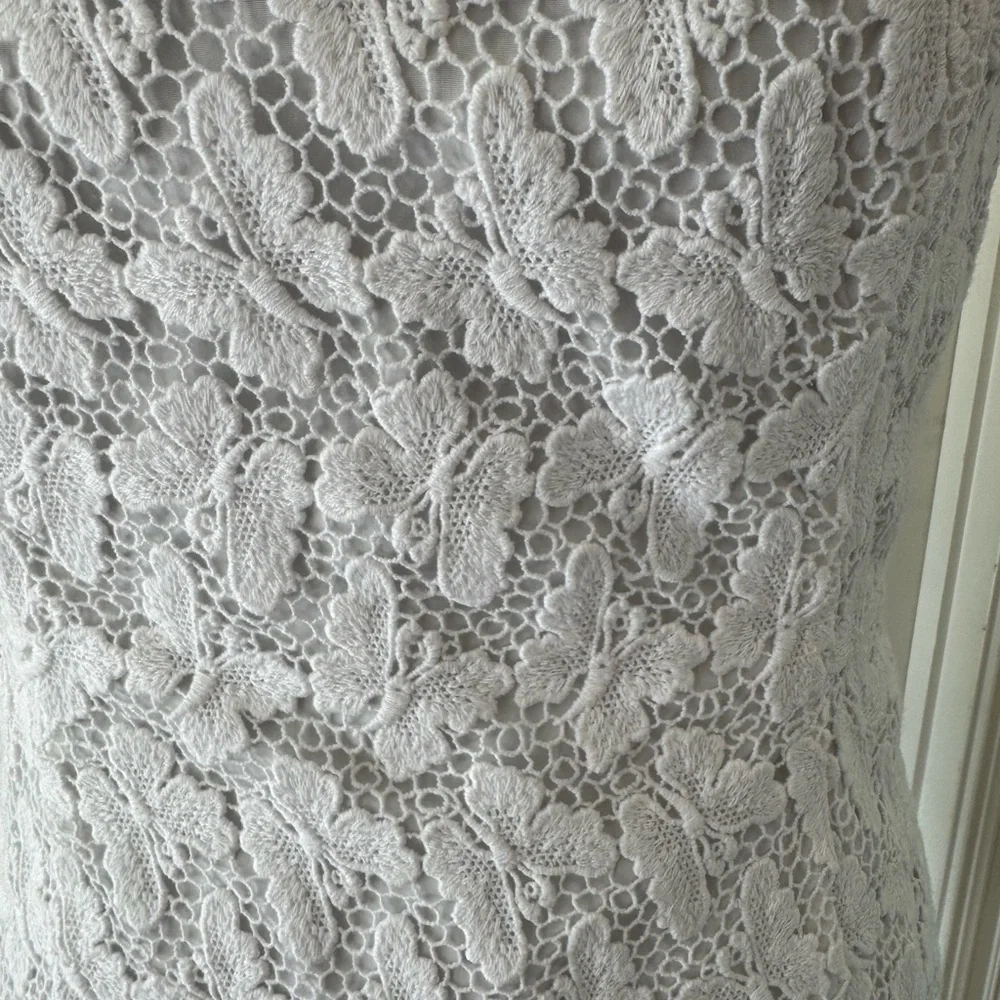 NWT Lilly Pulitzer Elegant White Lace Dress, Sz 14 - Picture 2 of 8